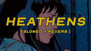 Download lagu twenty one pilots - heathens [ slowed   reverb ] (lyrics) mp3