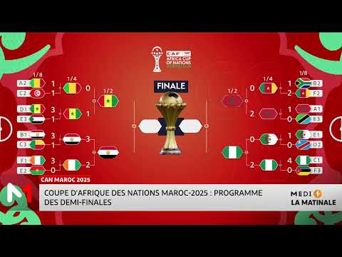 CAN 2025 : programme des demi-finales