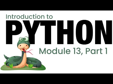 Python Module 13 Part 1