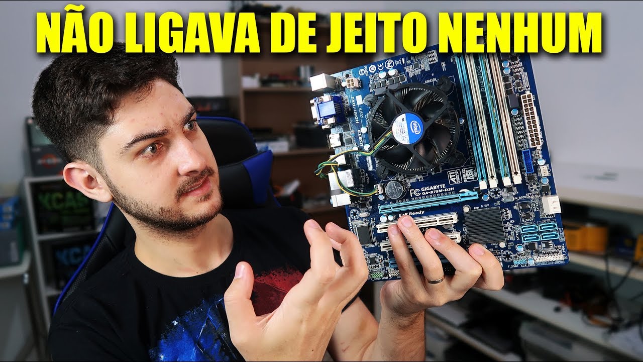 CONSERTANDO A PLACA MÃE DO MEU AMIGO, PROBLEMA BOBO!
