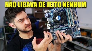 CONSERTANDO A PLACA MÃE DO MEU AMIGO, PROBLEMA BOBO!
