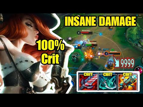 Miss Fortune 100% CRIT DESTROYS Rank | INSANE DAMAGE Wild Rift