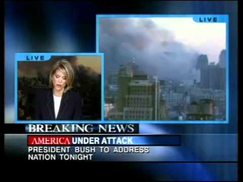 CNN 9/11 LIVE TV Coverage 7:00 P.M - 7:15 P.M