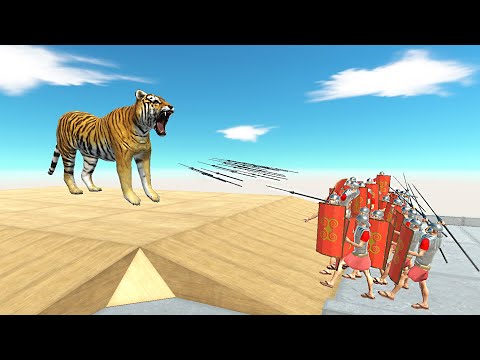 ROMAN WARRIORS ATTACK EVERY GIANT UNITS | ANIMAL REVOLT BATTLE SIMULATOR