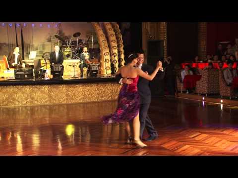  Sebastian Achaval  and  Roxana Suarez  are  dancing  to  a  milonga  at  Shanghai Tango Marathon  in  2012
