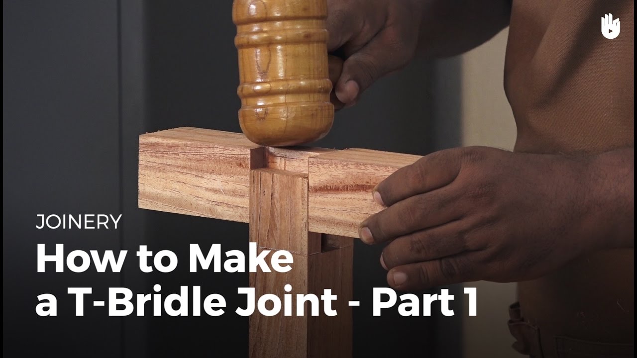 How to Make a TBridle Joint Part 1 How to Be a Woodworker Sikana