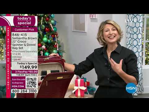HSN | Samantha Brown Luggage Collection 10.06.2023 - 12 AM