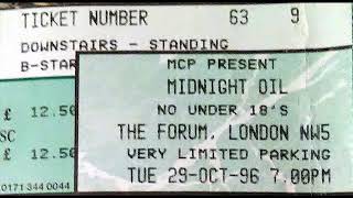 Midnight Oil - Underwater - Live @ The Forum, London (UK) #PowderWankers
