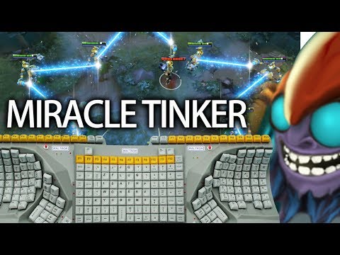 There are so many button! Miracle Pro Tinker 9K MMR Top Player Dota 2