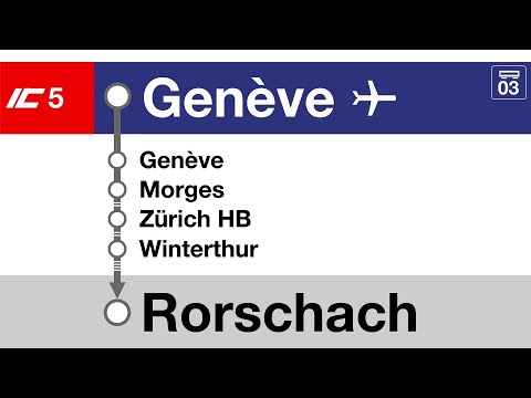 SBB CFF Ansagen/annonces » IC5 Genève-Aéroport — Rorschach (2023) | SLBahnen