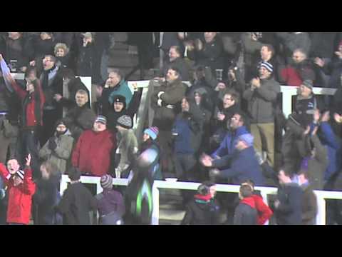 FUNNY: Fan gets more than he bargains for after the Jimmy Gopperth conversion against Bedford