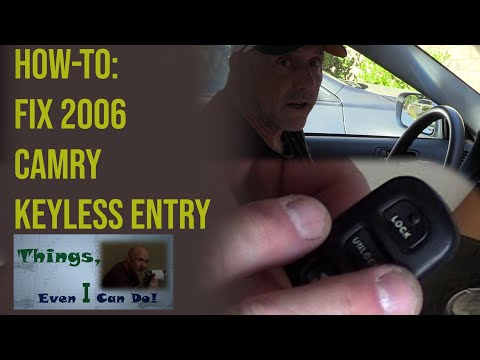 Fix Keyless Entry / Reprogram Key Fob (remote) for Toyota Camry (2006) (Door Control Receiver)