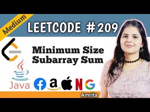 Minimum Size Subarray Sum | Leetcode 209 | Medium Level | Top 150 interview question series