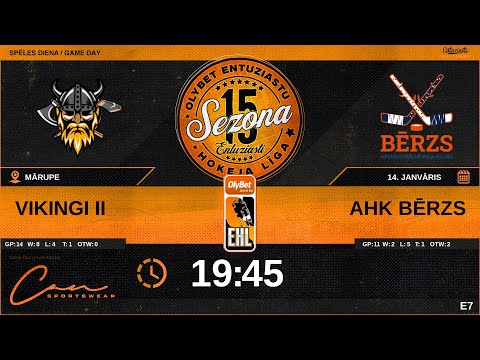 🎧🎤2026 01 14 | VIKINGI II (VN2) - AHK BĒRZS (AHK) | E7