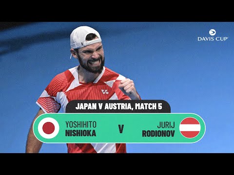 Yoshihito Nishioka v Jurij Rodionov | Japan v Austria | 2026 Davis Cup Qualifiers Match Highlights