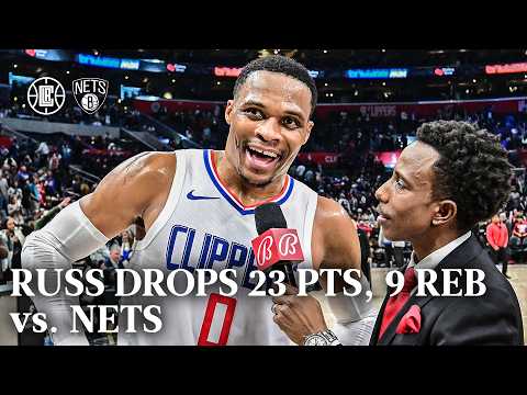Russell Westbrook 23 PTS, 9 REB vs. Nets Highlights | LA Clippers
