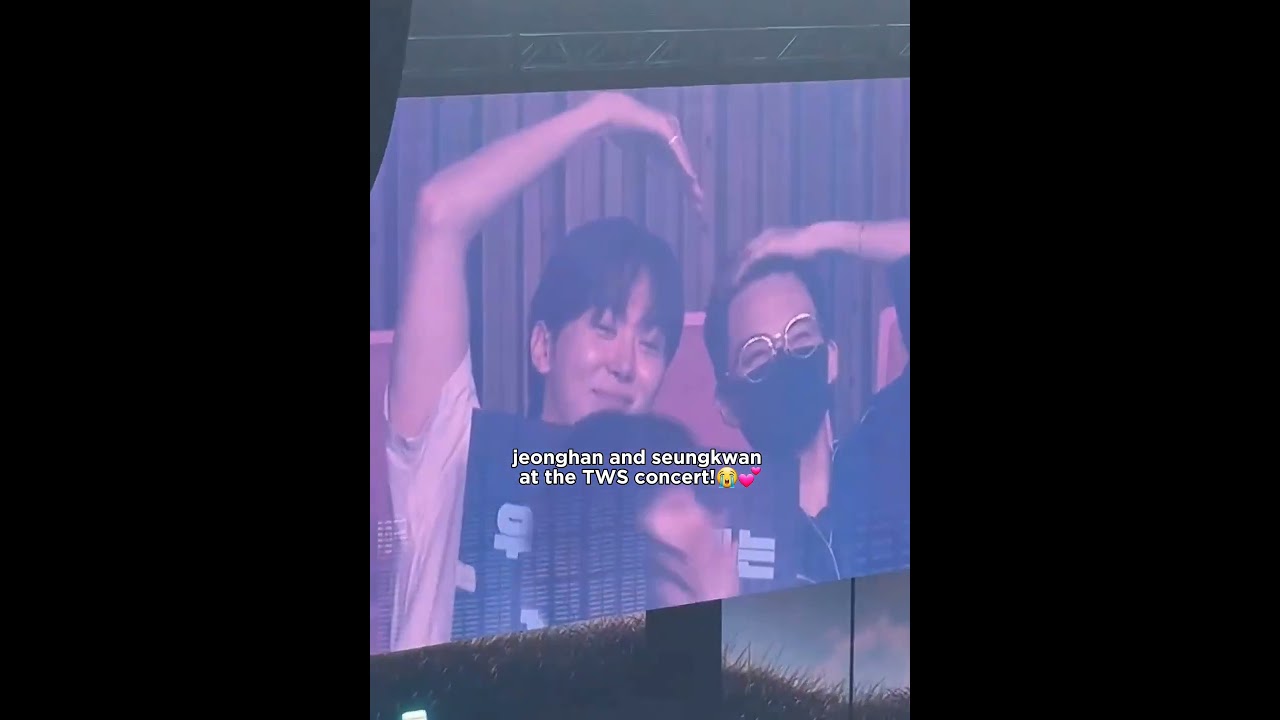 JEONGHAN and SEUNGKWAN at TWS concert!😭💕 #seventeen #jeonghan #seungkwan #tws #concert #performances