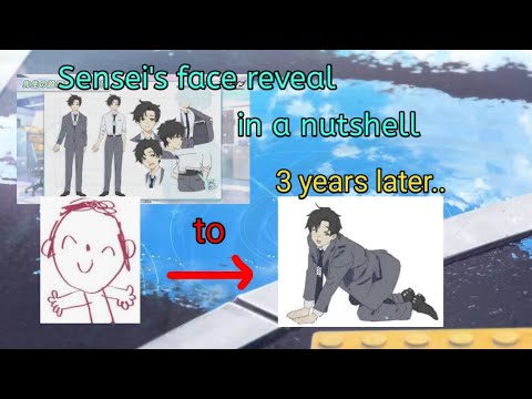 Sensei's face reveal in a nutshell | Blue Archive