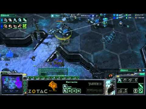 Major(T) v MVP.Monster(Z) - G2 - Shakuras Plateau - ZOTAC 25