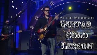 John Mayer Trio - After Midnight (Live @ Late Night) Guitar Solo Lesson