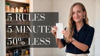 How We Spend 50% Less On Groceries with These 5 Minute Kitchen Organization Hacks