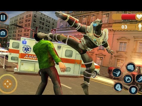 Super Hero Panther Robot Crime City Rescue Mission | Panther Hero Vs Gangster | Android GamePlay