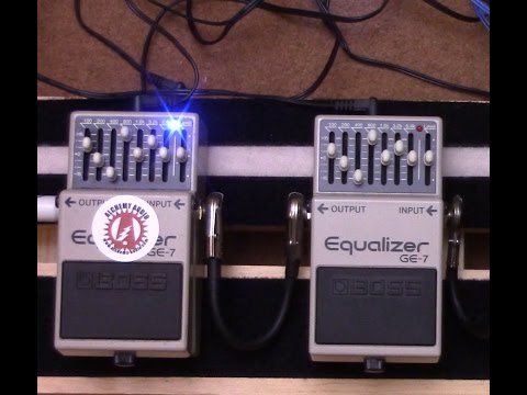 Early Taiwan Black Label Boss GE-7 Graphic EQ Equalizer Alchemy