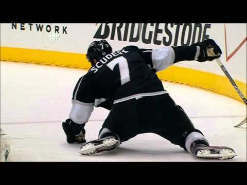 Steve Bernier Boarding Major Penalty! Game 6 Stanley Cup Finals Devils @ Kings