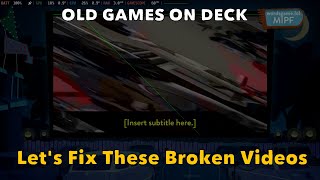 Old Games On Deck: Making Use Your Words work on the Steam Deck (Broken Videos)