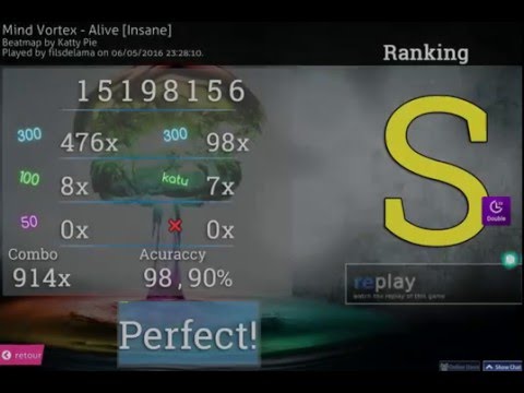 Mind Vortex - Alive [Insane] + DT 98.90% FC 418pp