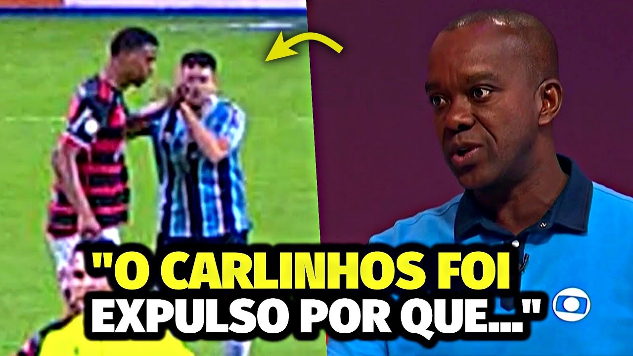PC DE OLIVEIRA ANALISA EXPULSÃO DE CARLINHOS EM LANCE COM KANNEMANN | GRÊMIO X FLAMENGO