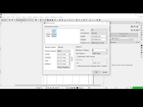 SCRIBUS - Lesson 02 - Layout of a Document, Size, Margins, Bleeds, Columns, Creating and Saving