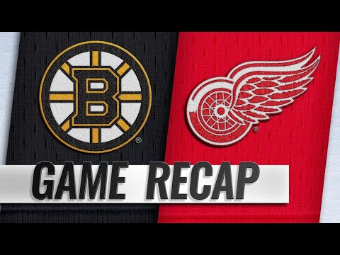 Mantha's five-point night leads Red Wings past Bruins
