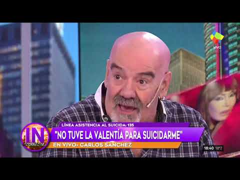 Dramático testimonio del humorista Carlos Sánchez: "No tuve cojones para suicidarme