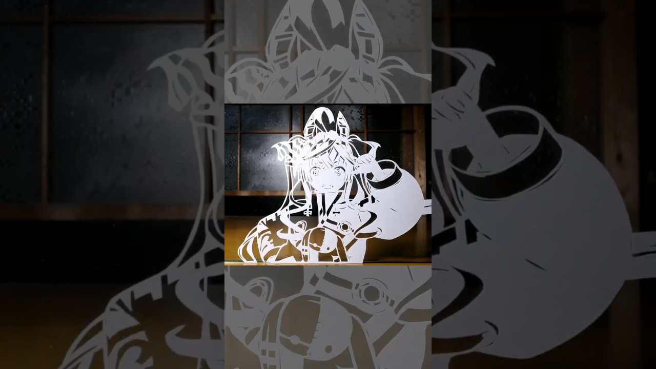 切り絵のツインターボを眺める動画～"Umamusume Twin Turbo"paper cut-outs～