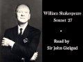 Sonnet 27 by William Shakespeare - Read by Sir ...