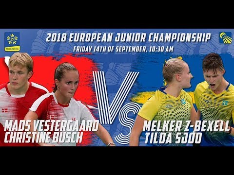 Vestergaard / Busch vs Z-Bexell / Sjoo (XD, R16) - European Jnr. C’ships 2018