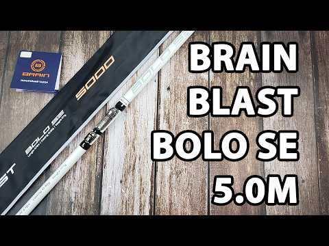 Болонське вудлище Brain Blast Bolo SE 5.0m, (телескопічне, з кільцями) + чохол та захист на кільця
