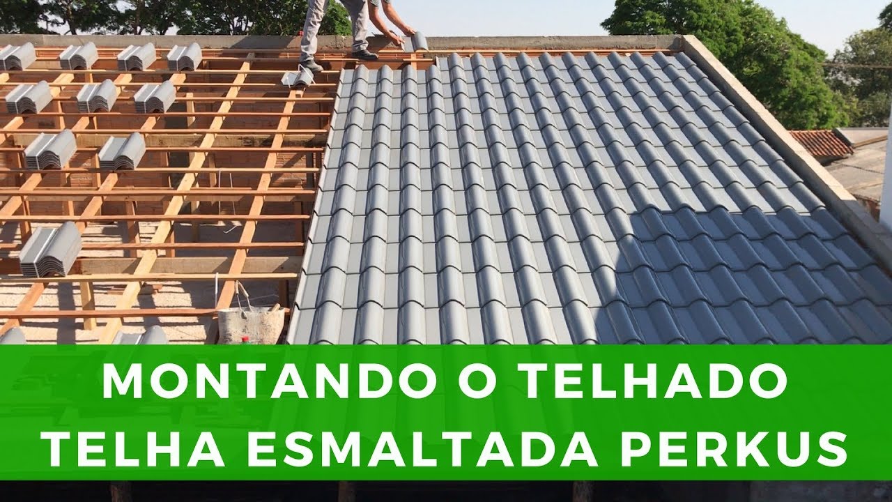 MONTANDO O TELHADO | TELHA ESMALTADA PERKUS | MARCELO AKIRA [111 de 500]