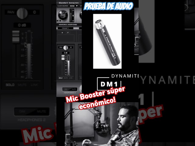 Vídeo relacionado con SUNGOOYUE Amplificador de Micrófono, Preamplificador, Ganancia Ajustable, 0-20 DB, Micrófonos de Auriculares de Condensador para Podcasters y Youtubers