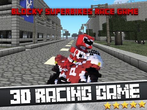 blocky superbaikes race game обзор игры андроид game rewiew android.