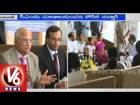 KCR fulfills Sharath wish by visiting him in Appolo Hospital