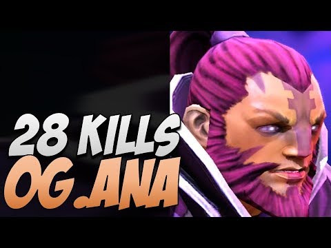 OG.Ana Anti-Mage with 28 KILLS in 2019 | Dota Gameplay