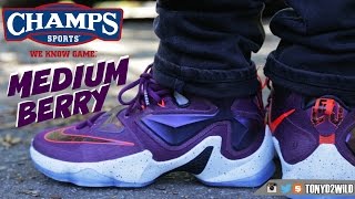 Lebron 13 Written In The Stars Medium Berry w/ On Foot