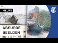Absurde beelden: dit deed storm Eunice met ons land