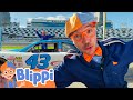 Blippi S NASCAR Recycling Challenge Races To Recycle ️ Blippi Educational Videos