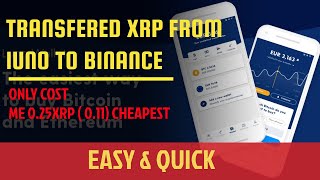 Transferred XRP from Luno to Binance so Cheap!