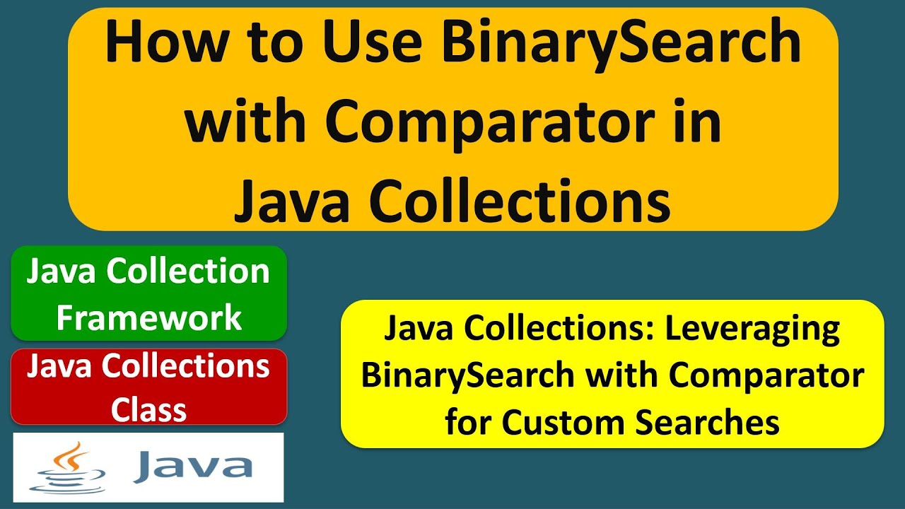 How to Use BinarySearch with Comparator in Java Collections | Java Collection Framework