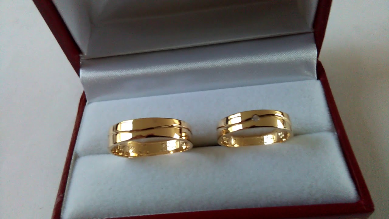 Argollas de matrimonio en oro 18k