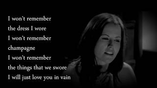 Will you remember, audio Live + Lyrics